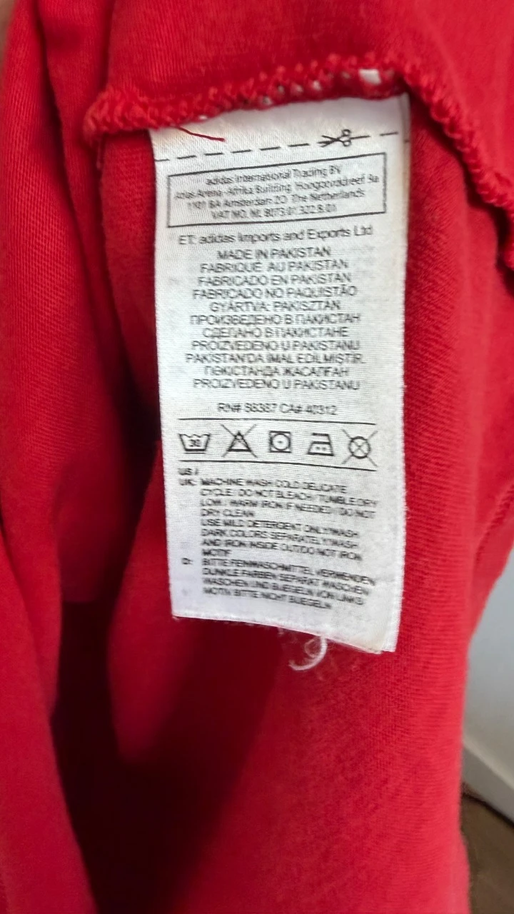 Camiseta Adidas Originals vermelha tamanho P – photo 7